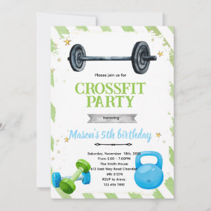 CrossFit-Geburtstagseinladung Einladung