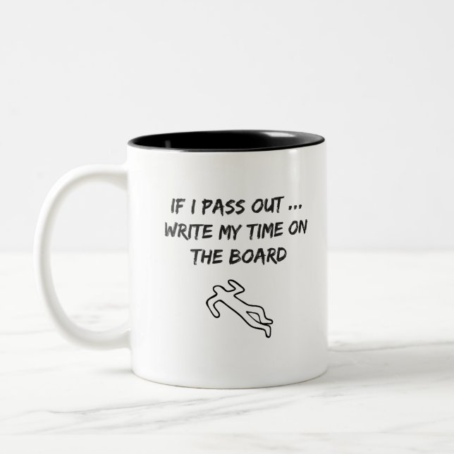 Crossfit-Inspirierter Neuheits-Spaß Zweifarbige Tasse (Links)