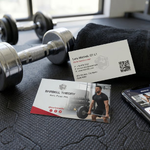 CrossFit-Trainer-Geschäft   Minimalist Fitness Visitenkarte