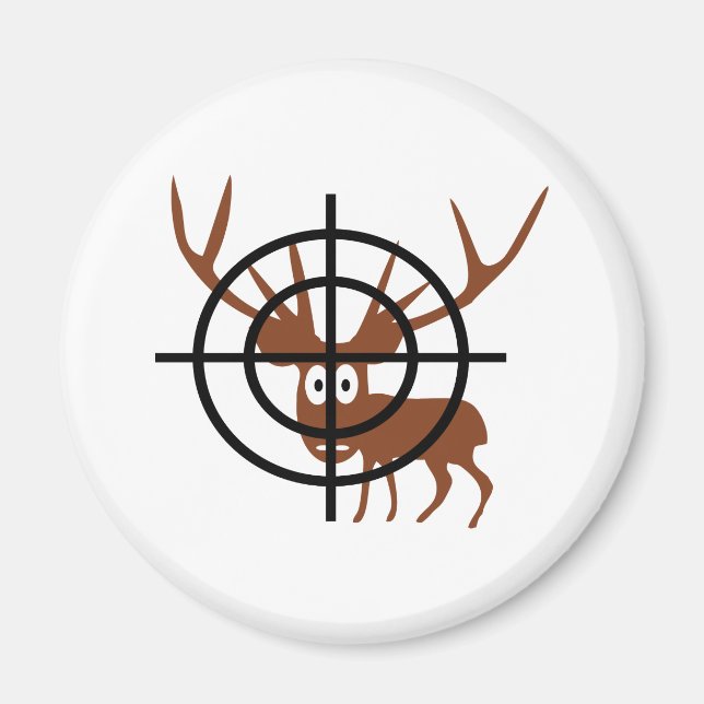 Crosshair Deer Magnet (Vorne)