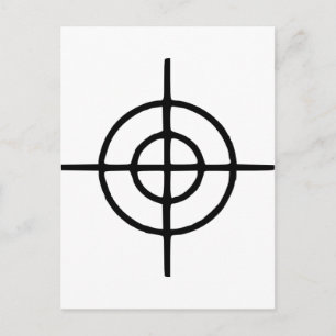 Crosshairs - Gun Postkarte