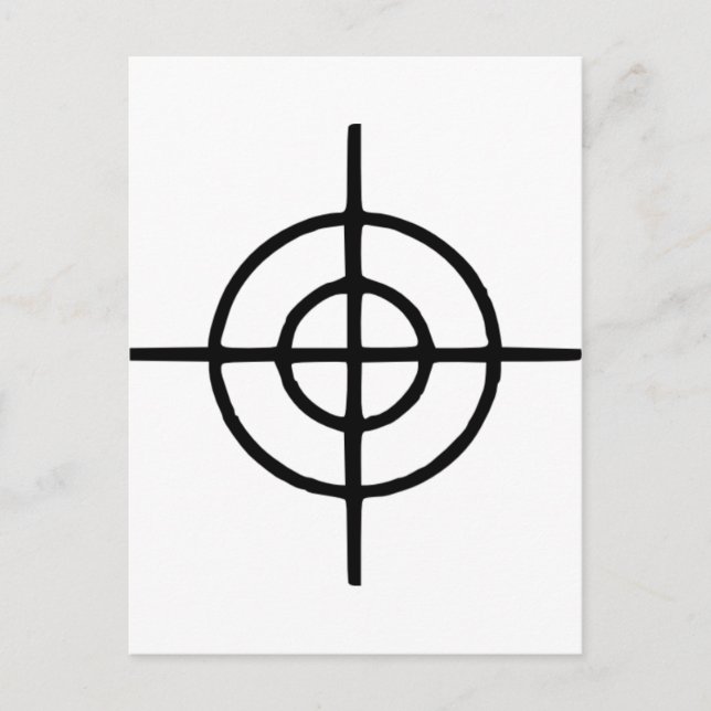 Crosshairs - Gun Postkarte (Vorderseite)
