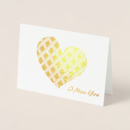 Crosshatch Heart Folienkarte
