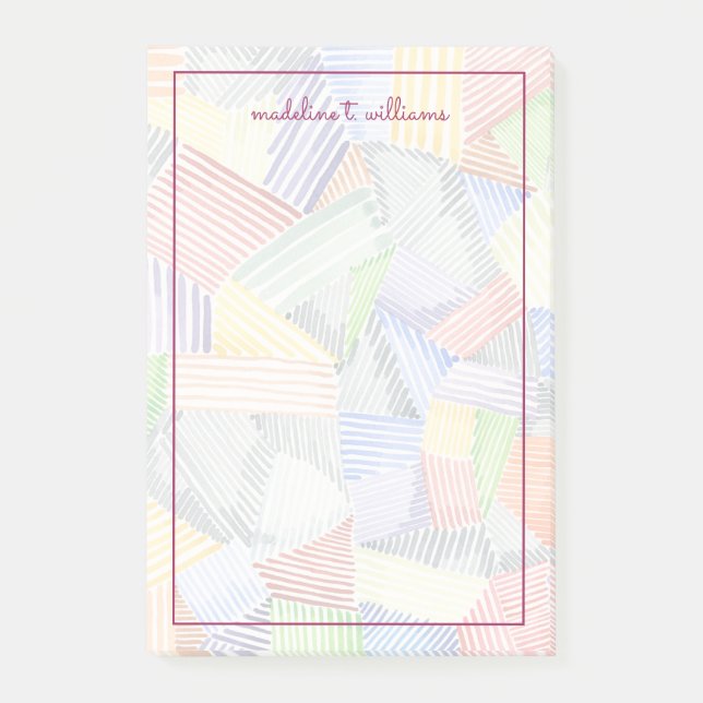 Crosshatch Quilt I Post-it Klebezettel (Vorderseite)