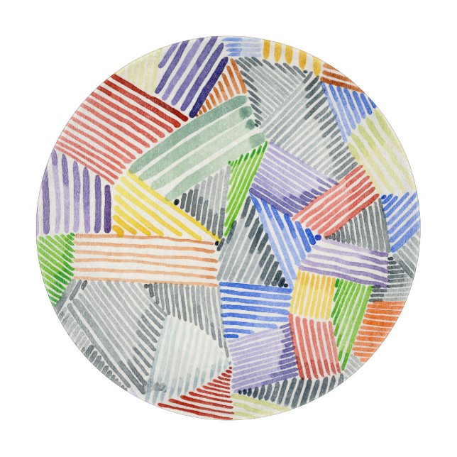 Crosshatch Quilt I Schneidebrett (Vorderseite)