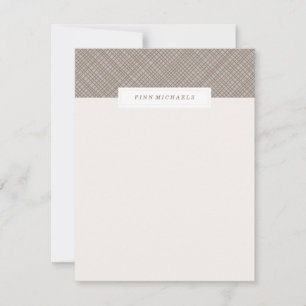 Crosshatch Stationery - Schokolade Mitteilungskarte