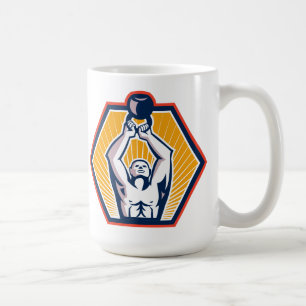 Crossift Athlet, der Kettlebell vorderes Retro Tasse