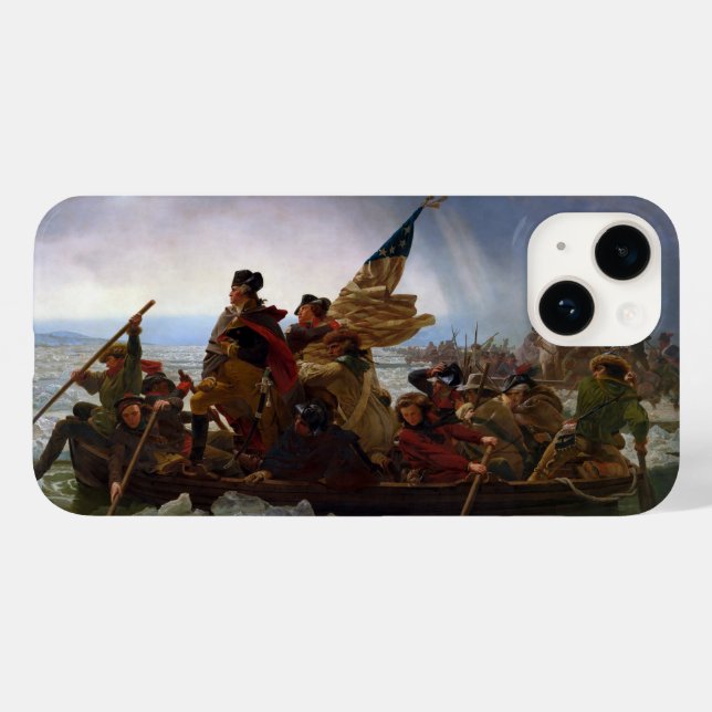 Crossing Delaware 1776: General George Washington Case-Mate iPhone Hülle (Rückseite (Horizontal))