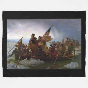 Crossing Delaware 1776: General George Washington Fleecedecke