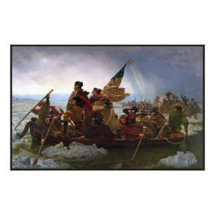 Crossing Delaware 1776: General George Washington Fotodruck