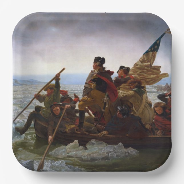 Crossing Delaware 1776: General George Washington Pappteller (Vorderseite)