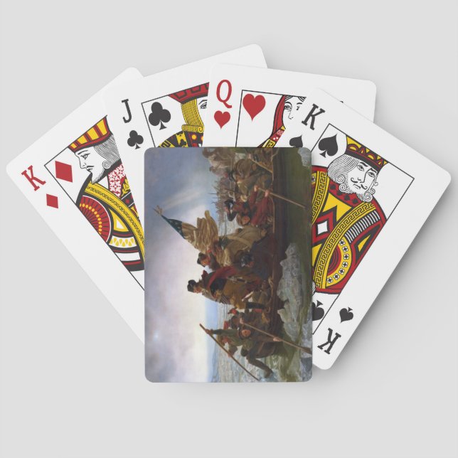 Crossing Delaware 1776: General George Washington Spielkarten (Rückseite)