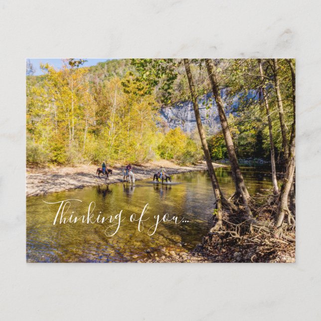Crossing The Buffalo River Thinking Of U Postcard Postkarte (Vorderseite)