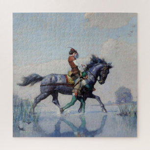 „Crossing the Fens“ von NC Wyeth Puzzle