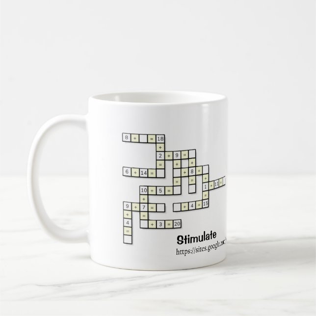 Crossmath-Puzzle 1 Kaffeetasse (Links)