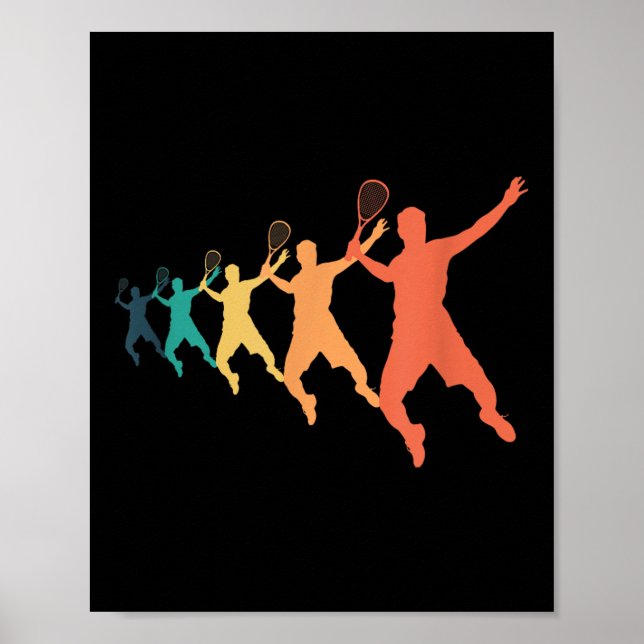 Crossminton Badminton Repeat Poster (Vorne)