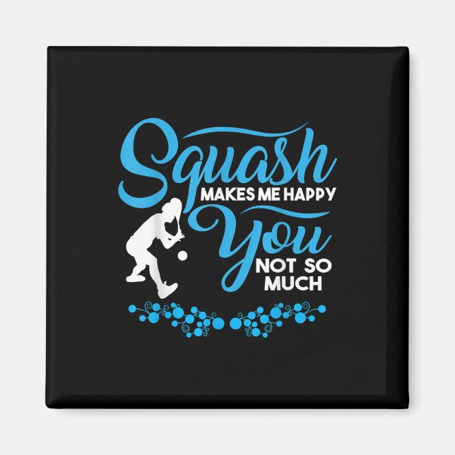 Crossminton Racquetball Speed Badminton Player Squ Magnet (Vorne)
