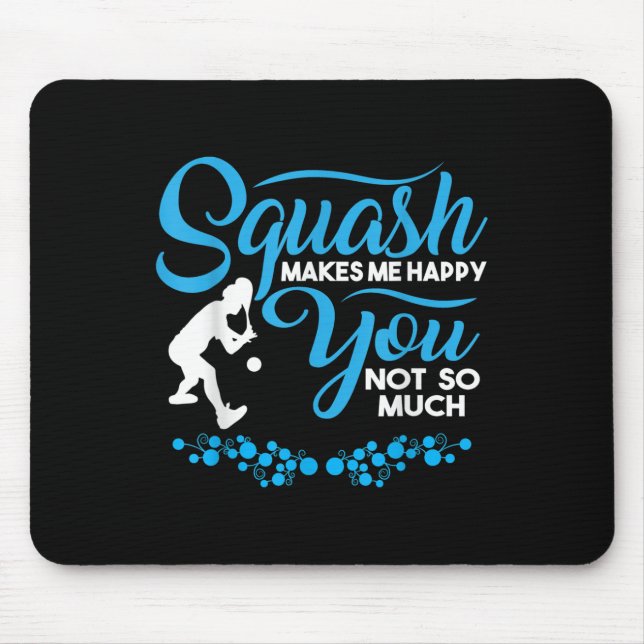 Crossminton Racquetball Speed Badminton Player Squ Mousepad (Vorne)