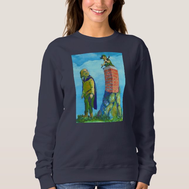 Crossroad Elves' Wasserfarben-Sweatshirt Sweatshirt (Vorderseite)