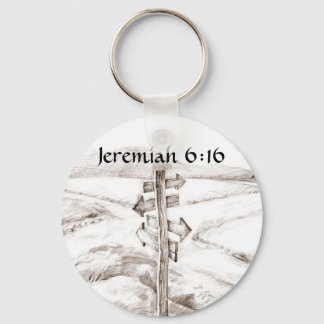 Crossroads, Jeremiah 6:16 Schlüsselanhänger