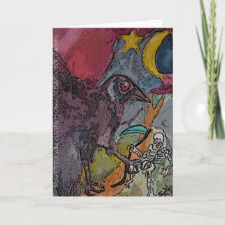 ~CROSSROADS RAVEN~CROW~ Grußkarte Karte