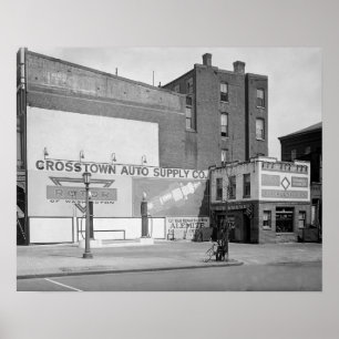 Crosstown Auto Supply, 1920. Vintage-Foto Poster