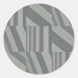 Crosswalk Collage Runder Aufkleber