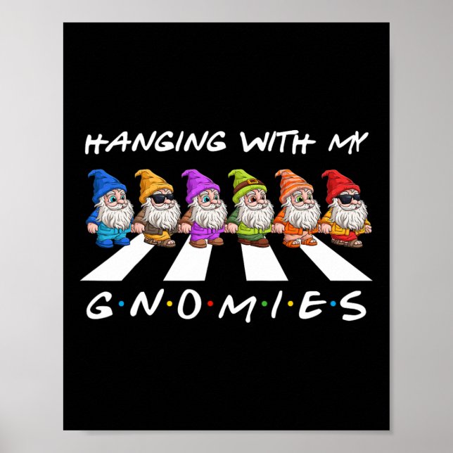 Crosswalk Spaß Weihnachten mit meinen Gnomen für Poster (Vorne)