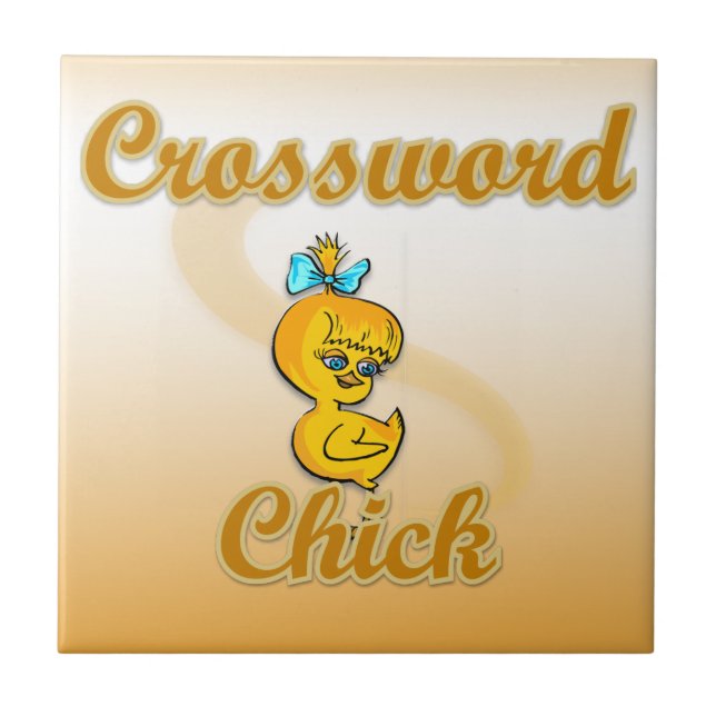 Crossword Chick Fliese (Vorderseite)