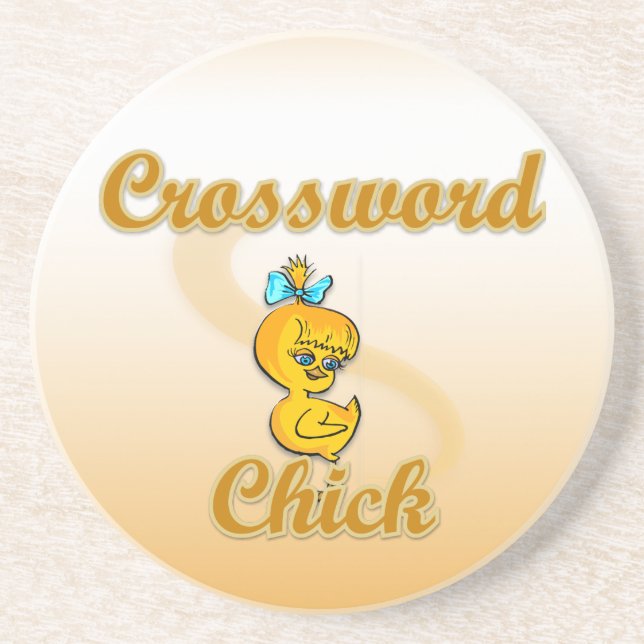 Crossword Chick Untersetzer (Vorne)