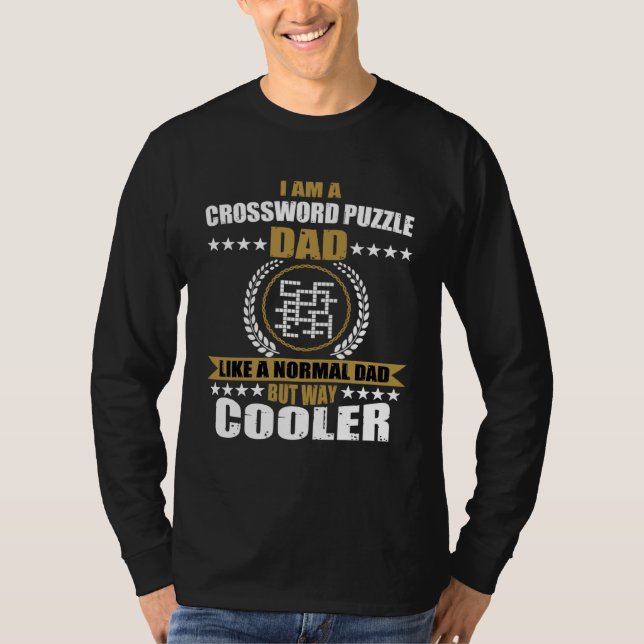 Crossword Puzzle Dad Saying For Men T-Shirt (Vorderseite)
