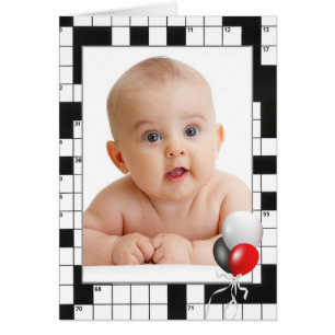 Crossword Puzzle Foto Card