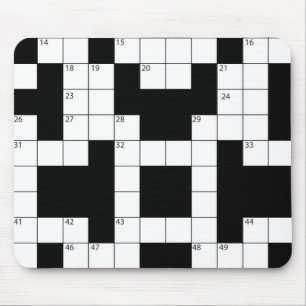 Crossword Puzzle Maus Pad Mousepad