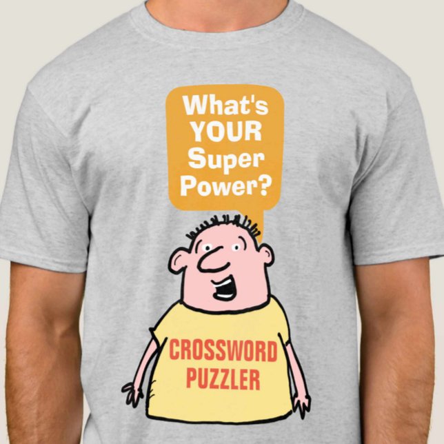 Crossword Puzzler Super Power. T-Shirt (Von Creator hochgeladen)