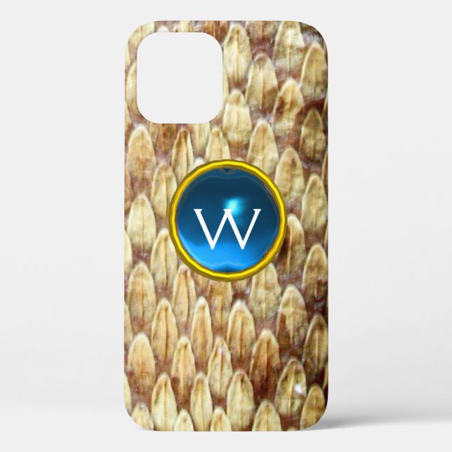 CROTALUS BLAUE GEM MONOGRAM Fall Mate iPhone Case-Mate iPhone Hülle (Rückseite)