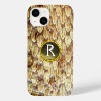 CROTALUS-Druckschlange Skin Gray Gem Monogram