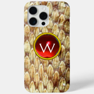 CROTALUS RED RUBY GEM MONOGRAM Case-Mate iPhone HÜLLE