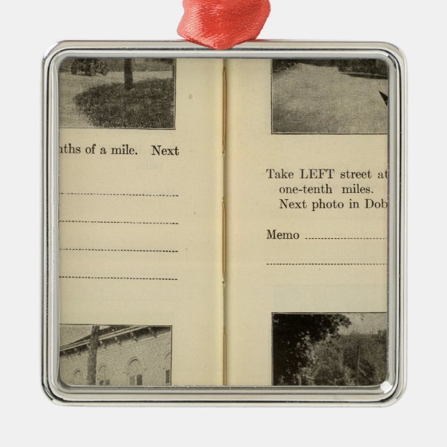 Croton Ossining Dobbs Fähre Silbernes Ornament (Vorne)