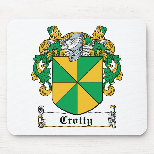 Crotty Familienwappen Mousepad (Vorne)