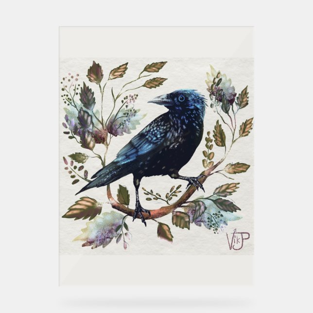 Crow Acrylschild (Vorderseite)