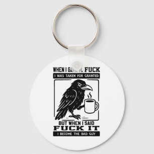 Crow, als ich eine Person gab, die ich für selbstv Schlüsselanhänger