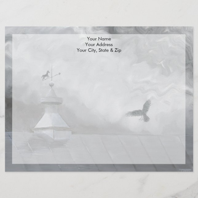 Crow and Weather Vane Briefkopf (Vorderseite)