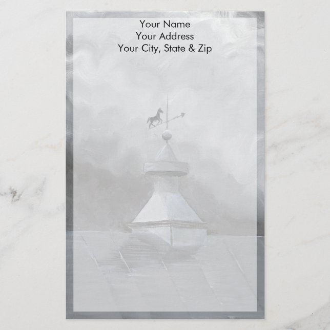Crow and Weather Vane Briefpapier (Vorderseite)