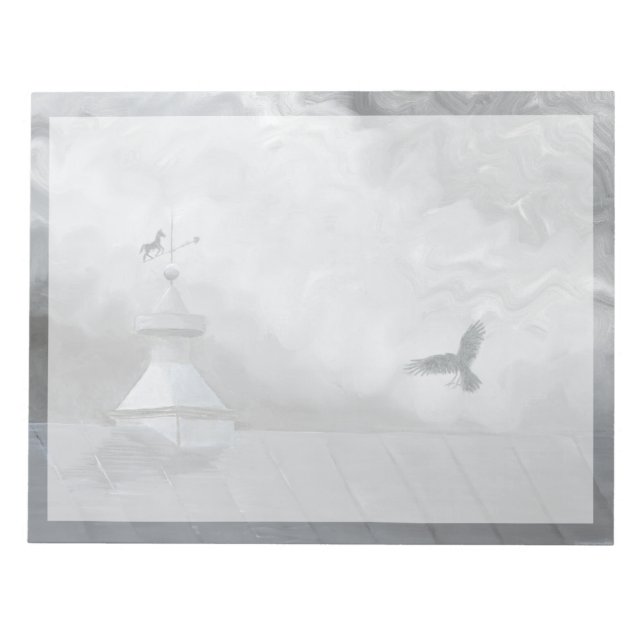 Crow and Weather Vane Notizblock (Vorderseite)