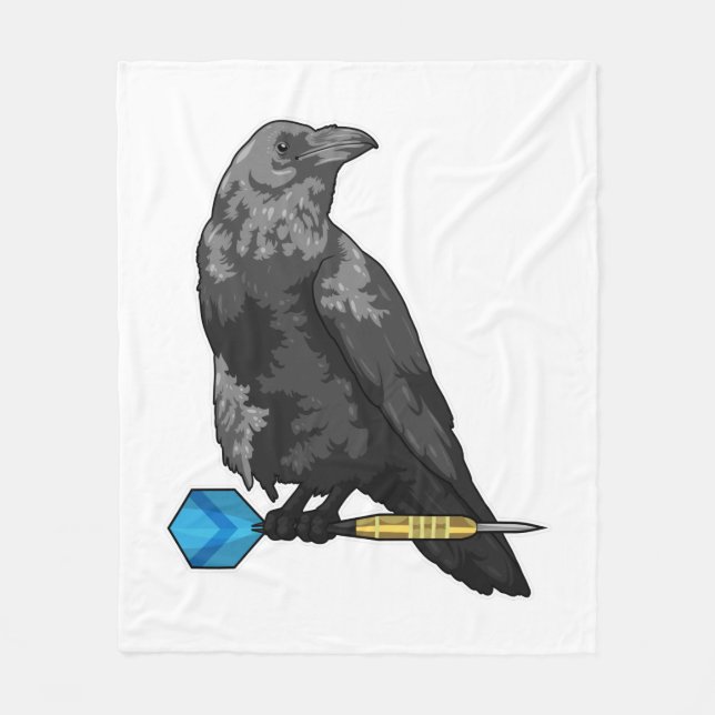 Crow at Darts with Dart Fleecedecke (Vorderseite)