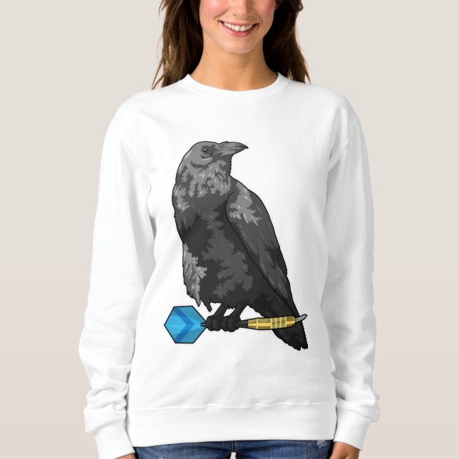 Crow at Darts with Dart Sweatshirt (Vorderseite)