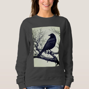 Crow auf den Bare Winter Branches Sweatshirt