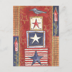 Crow auf Stars Postkarte