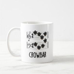 Crow Bar Funny Music Bird Puff Kaffeetasse