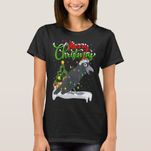 Crow Bird Weihnachtsdekorationen Weihnachten T-Shirt